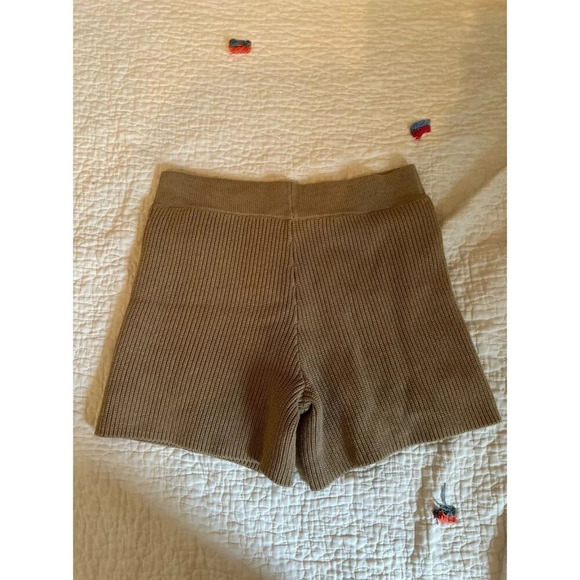 Selected Femme Brown Knit Shorts Small - Picture 4 of 7